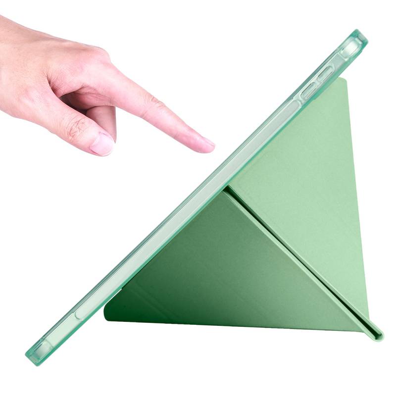 Apple iPad 10.9 2022 (10.Nesil) Kılıf Zore Tri Folding Kalem Bölmeli Standlı Kılıf - 28