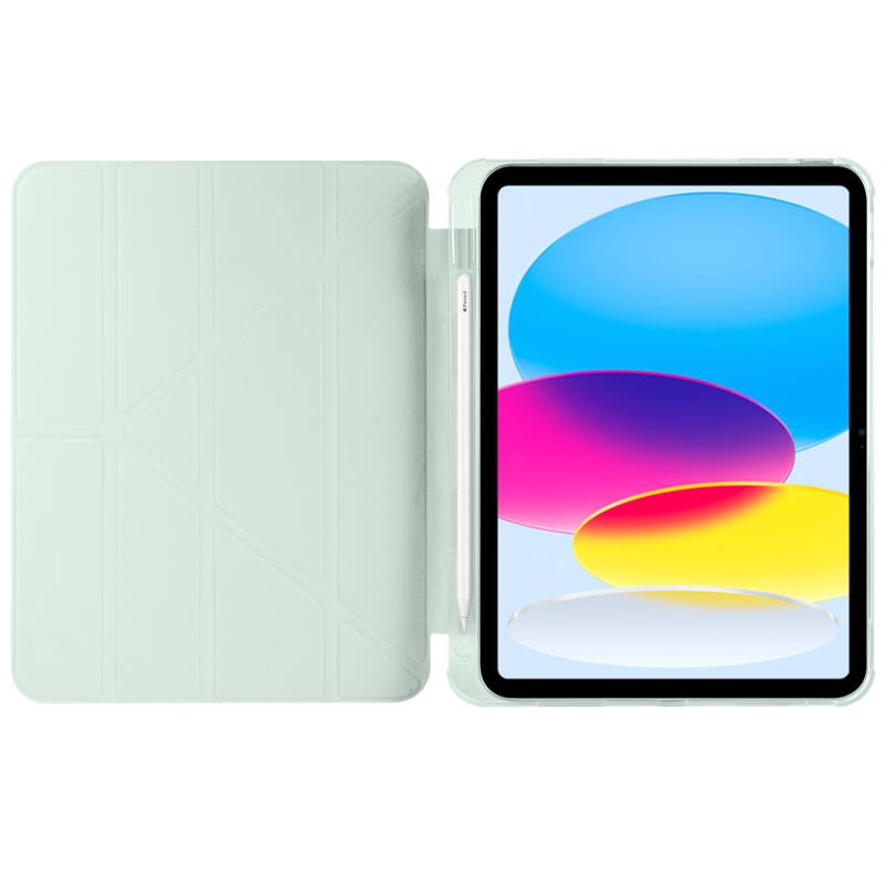 Apple iPad 10.9 2022 (10.Nesil) Kılıf Zore Tri Folding Kalem Bölmeli Standlı Kılıf - 24