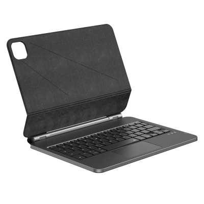Apple iPad 10.9 2022 (10.Nesil) Wiwu MK-003 Hidden Pen Compassed Keyboard Stand Case - Wiwu