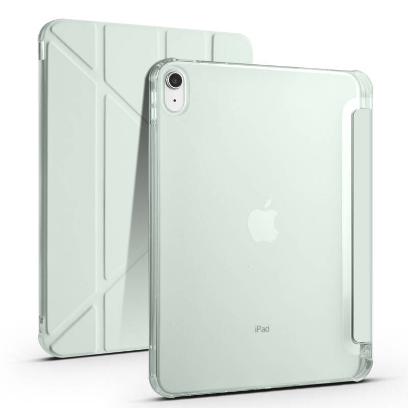 Apple iPad 10.9 2022 (10th Generation) Case Zore Tri Folding Stand Case with Pen Compartment - 7
