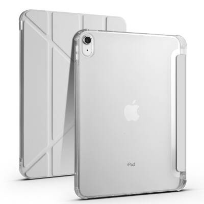 Apple iPad 10.9 2022 (10th Generation) Case Zore Tri Folding Stand Case with Pen Compartment - 5