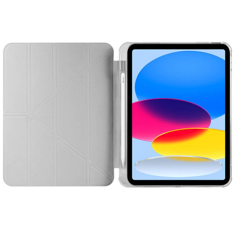 Apple iPad 10.9 2022 (10th Generation) Case Zore Tri Folding Stand Case with Pen Compartment - 22