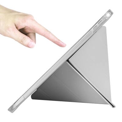 Apple iPad 10.9 2022 (10th Generation) Case Zore Tri Folding Stand Case with Pen Compartment - 29