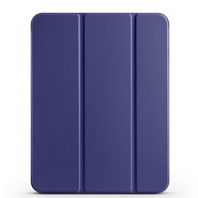 Apple iPad 10.9 2022 (10th Generation) Zore Smart Cover 1-1 Case with Pen Compartment Stand Navy blue