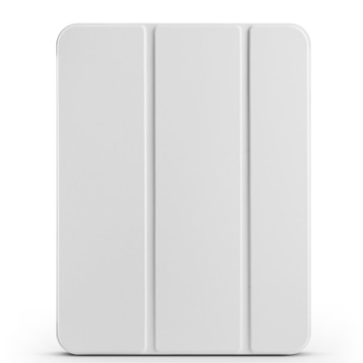 Apple iPad 10.9 2022 (10th Generation) Zore Smart Cover 1-1 Case with Pen Compartment Stand Grey
