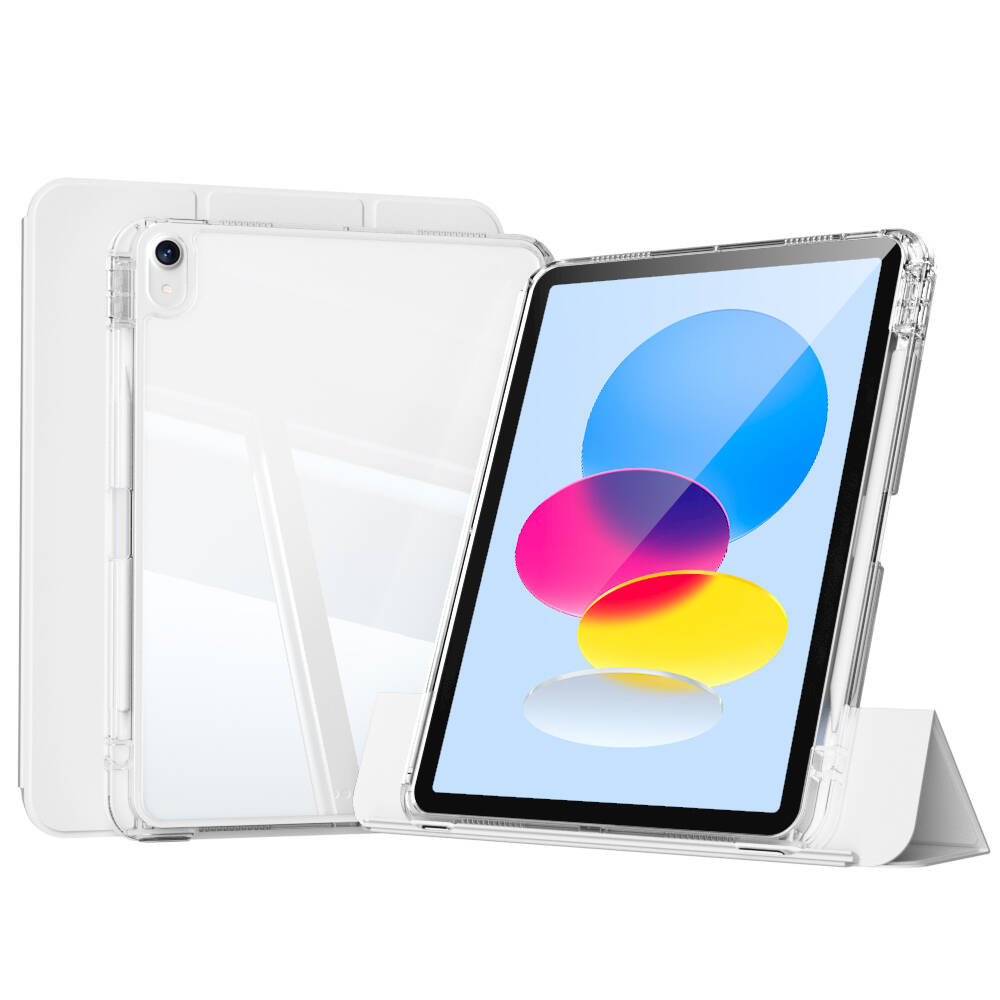 iPad 11.Nesil 2025 Kılıf Magnetik Ayrılabilen Airbagli NXXA Sliding Tablet Kılıfı - Gri