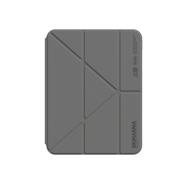 Apple iPad 11.Nesil 2025 Kılıf Skinarma Kalemlikli Arkası Şeffaf Standlı Magnetik Zeta Kılıf - 1