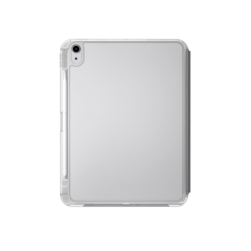 Apple iPad 11.Nesil 2025 Kılıf Skinarma Kalemlikli Arkası Şeffaf Standlı Magnetik Zeta Kılıf - 4
