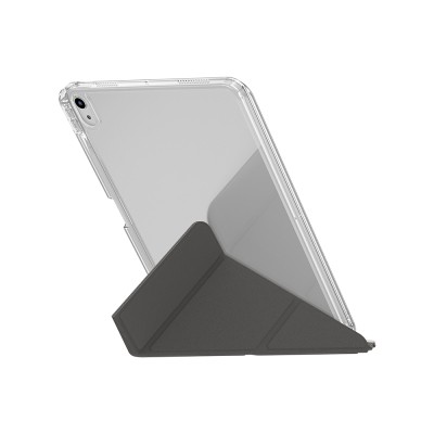 Apple iPad 11.Nesil 2025 Kılıf Skinarma Kalemlikli Arkası Şeffaf Standlı Magnetik Zeta Kılıf - 8