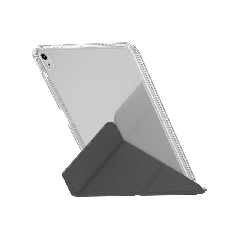 Apple iPad 11.Nesil 2025 Kılıf Skinarma Kalemlikli Arkası Şeffaf Standlı Magnetik Zeta Kılıf - 8