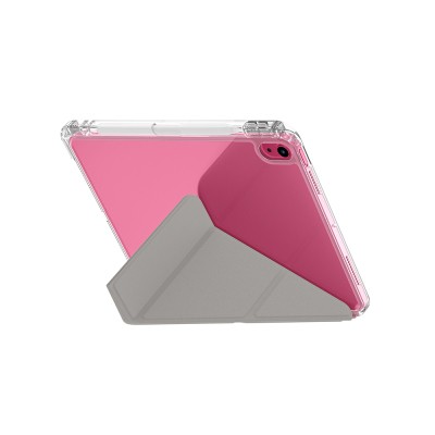 Apple iPad 11.Nesil 2025 Kılıf Skinarma Kalemlikli Arkası Şeffaf Standlı Magnetik Zeta Kılıf - 10