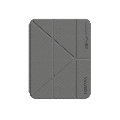 Apple iPad 11.Nesil 2025 Kılıf Skinarma Kalemlikli Arkası Şeffaf Standlı Magnetik Zeta Kılıf - 2