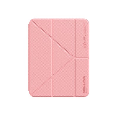 Apple iPad 11.Nesil 2025 Kılıf Skinarma Kalemlikli Arkası Şeffaf Standlı Magnetik Zeta Kılıf - 3