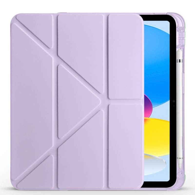 Apple iPad 11th Generation 2025 Case Zore Tri Folding Stand Case with Pencil Compartment - 19