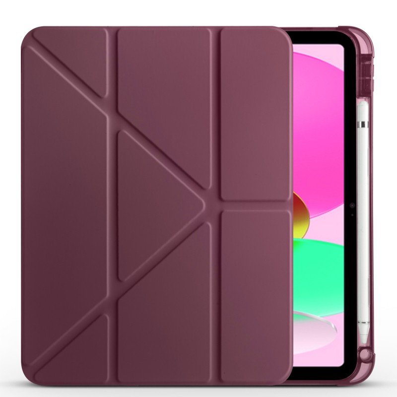 Apple iPad 11th Generation 2025 Case Zore Tri Folding Stand Case with Pencil Compartment - 9