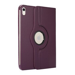 Apple iPad 11th Generation 2025 Zore Rotating Stand Case Purple