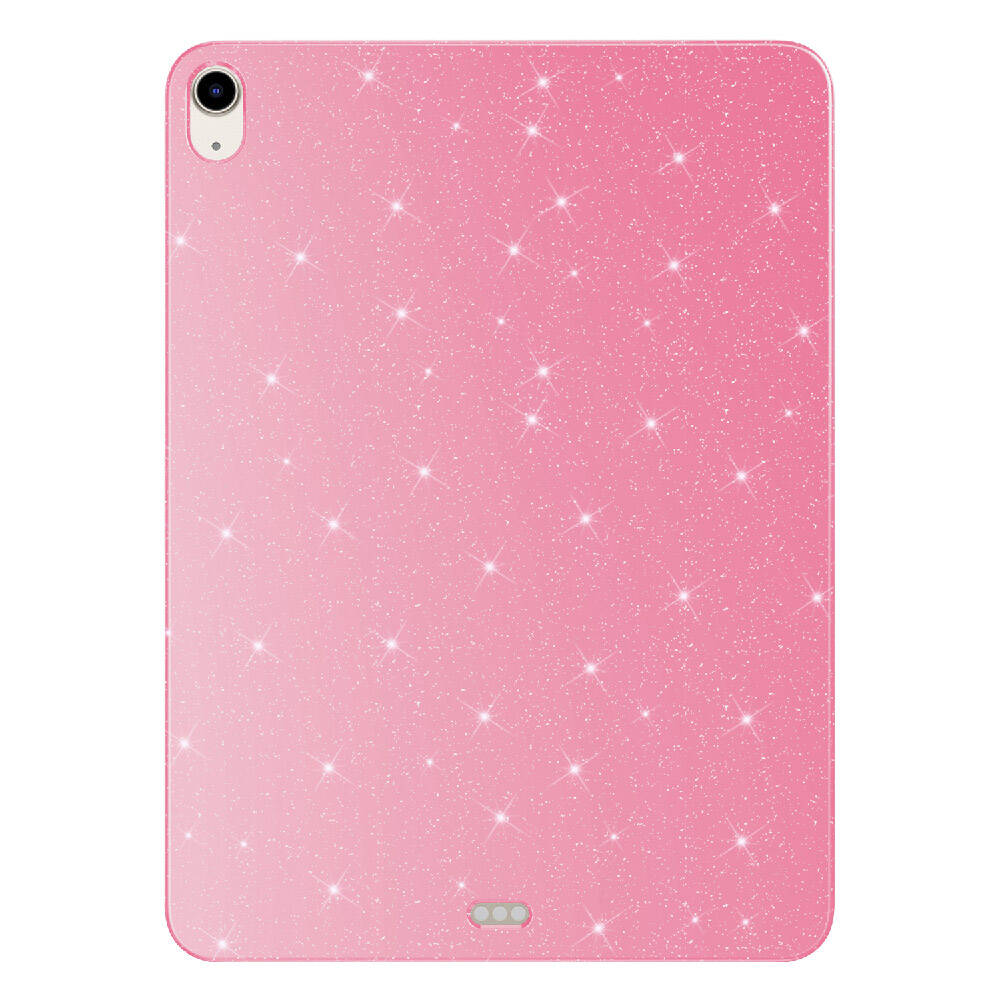 Apple iPad Air 10.9 2020 (4 Nesil) Simli Parlak Görünümlü Uyumlu NXXA Tablet Koton Kılıf-Pembe