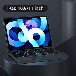 Apple iPad Air 10.9 2020 (4.Nesil) Benks Multifunctional Kablosuz Klavyeli Kılıf - Thumbnail