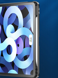 Apple iPad Air 10.9 2020 (4.Nesil) Kılıf Zore Nort Arkası Şeffaf Standlı Kılıf - Thumbnail
