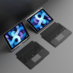 Apple iPad Air 10.9 2020 (4.Nesil) Wiwu Keyboard Folio Kablosuz Klavyeli Kılıf - Thumbnail