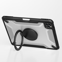 Apple iPad Air 10.9 2020 (4.Nesil) Wiwu Mecha Dönebilen Standlı Tablet Kılıfı - Thumbnail