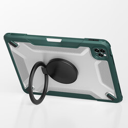 Apple iPad Air 10.9 2020 (4.Nesil) Wiwu Mecha Dönebilen Standlı Tablet Kılıfı - Thumbnail