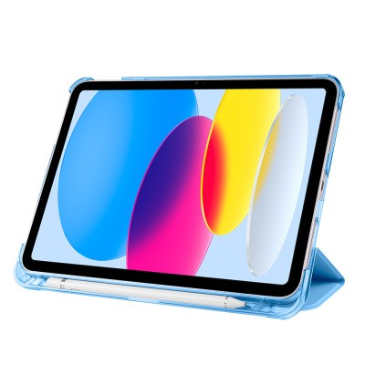 Apple iPad 10.9 2022 (10.Nesil) Zore Smart Cover Kalem Bölmeli Standlı 1-1 Kılıf - 40