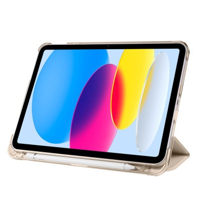 Apple iPad 10.9 2022 (10.Nesil) Zore Smart Cover Kalem Bölmeli Standlı 1-1 Kılıf - 41