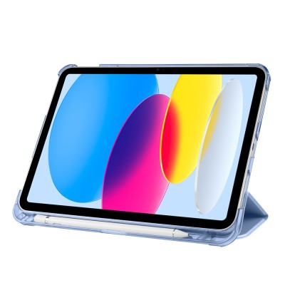 Apple iPad 10.9 2022 (10.Nesil) Zore Smart Cover Kalem Bölmeli Standlı 1-1 Kılıf - 33