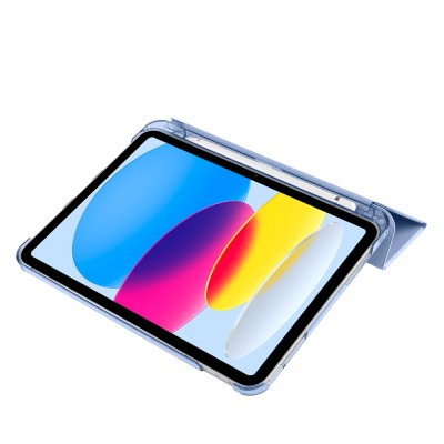 Apple iPad 10.9 2022 (10.Nesil) Zore Smart Cover Kalem Bölmeli Standlı 1-1 Kılıf - 46