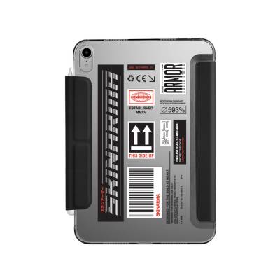 Apple iPad Air 10.9 2022 (5.Nesil) Kılıf SkinArma Sticker Tasarımlı Kalemlikli Arkası Şeffaf Standlı Magnetik Taito Kılıf - Skinarma