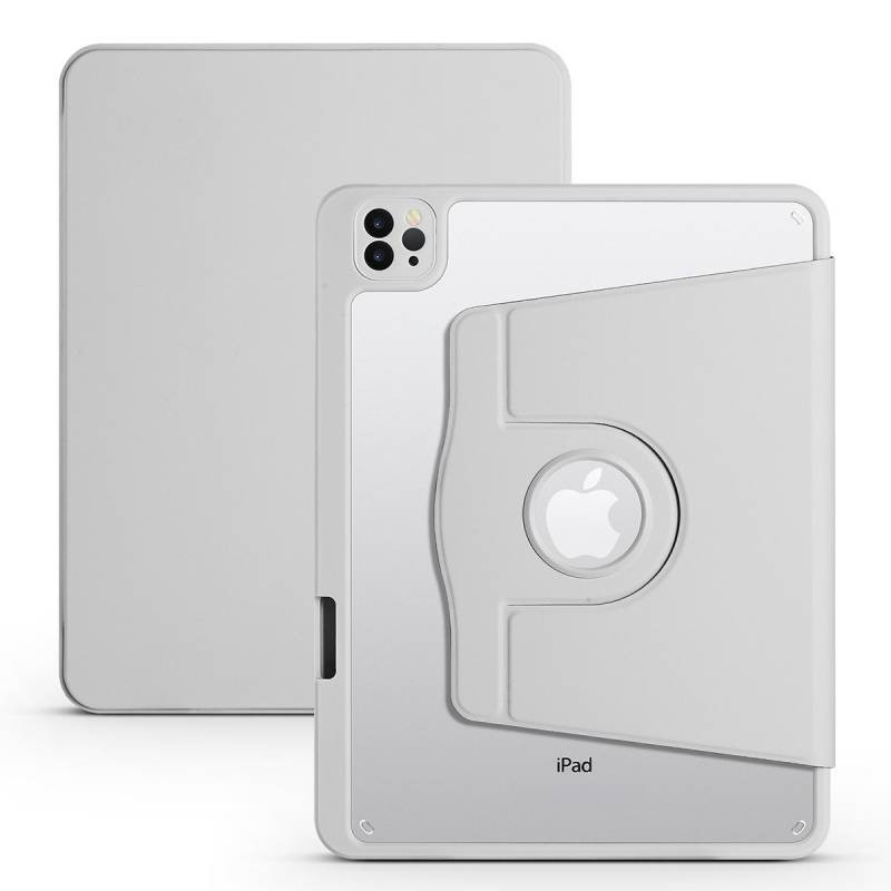 Apple iPad Air 10.9 2022 (5.Nesil) Kılıf Zore Termik Kalem Bölmeli Dönebilen Standlı Kılıf - 1