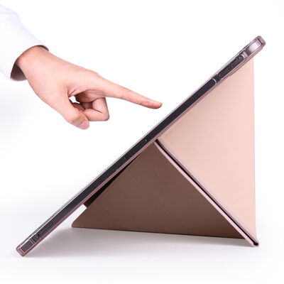 Apple iPad Air 10.9 2022 (5.Nesil) Kılıf Zore Tri Folding Kalem Bölmeli Standlı Kılıf
