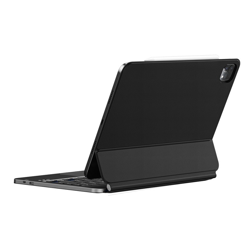 Apple iPad Air 10.9 2022 (5.Nesil) Wiwu MK-003 Hidden Pen Part Keyboard Stand Case - 3