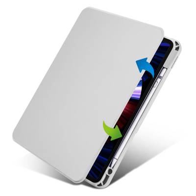 Apple iPad Air 10.9 2022 (5th Generation) Case Zore Thermal Pencil Case with Rotatable Stand - 2