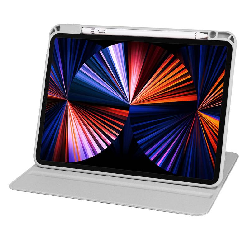 Apple iPad Air 10.9 2022 (5th Generation) Case Zore Thermal Pencil Case with Rotatable Stand - 3