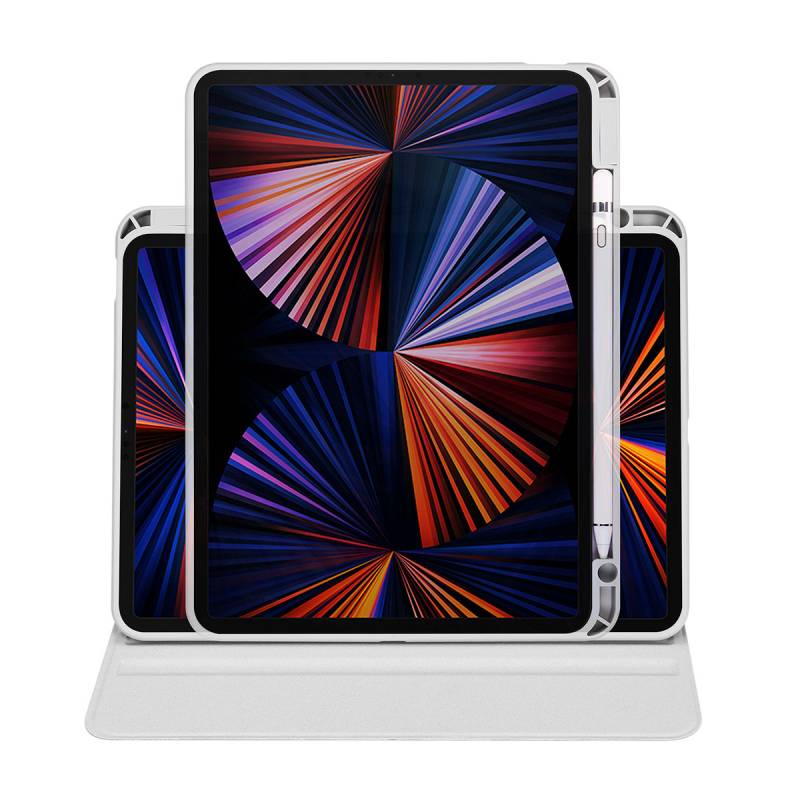 Apple iPad Air 10.9 2022 (5th Generation) Case Zore Thermal Pencil Case with Rotatable Stand - 7