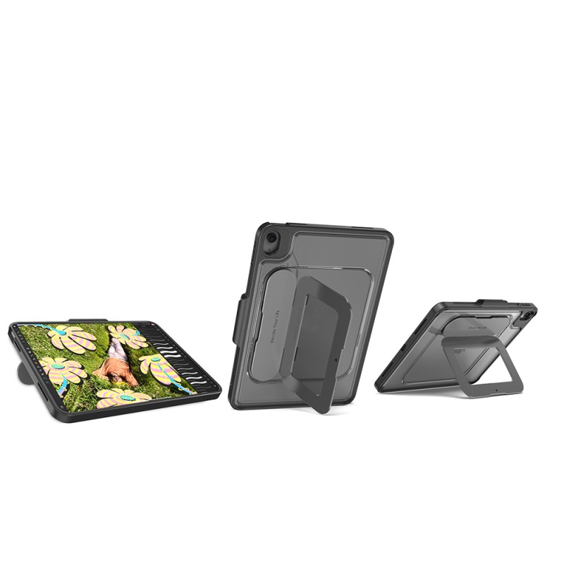 Apple iPad Air 10.9 2022 (5th Generation) Mutural Alloy Kick Series Tablet Case with Stylus Holder and Aluminum Stand - 5