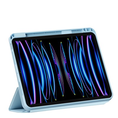 Apple iPad Air 10.9 2022 (5th Generation) Wiwu Magnetic Protective Tablet Case with 360° Rotatable Stand - 10