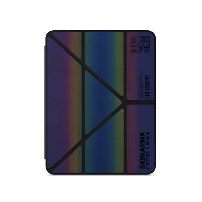 Apple iPad Air 11 2024 Kılıf SkinArma Holografik Tasarımlı Arkası Şeffaf Çıkarılabilir Magnetik Kira Kobai Kılıf - Skinarma