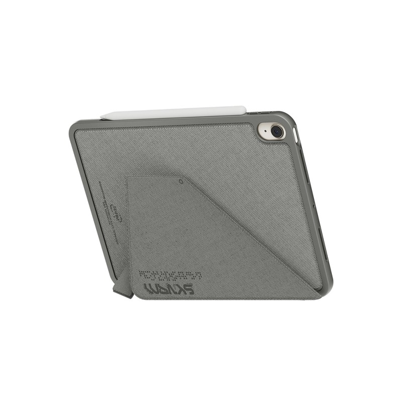 Apple iPad Air 11 2024 Kılıf Skinarma Kalemlikli Dokulu Tasarım Standlı Magnetik Trilon Kılıf - 5