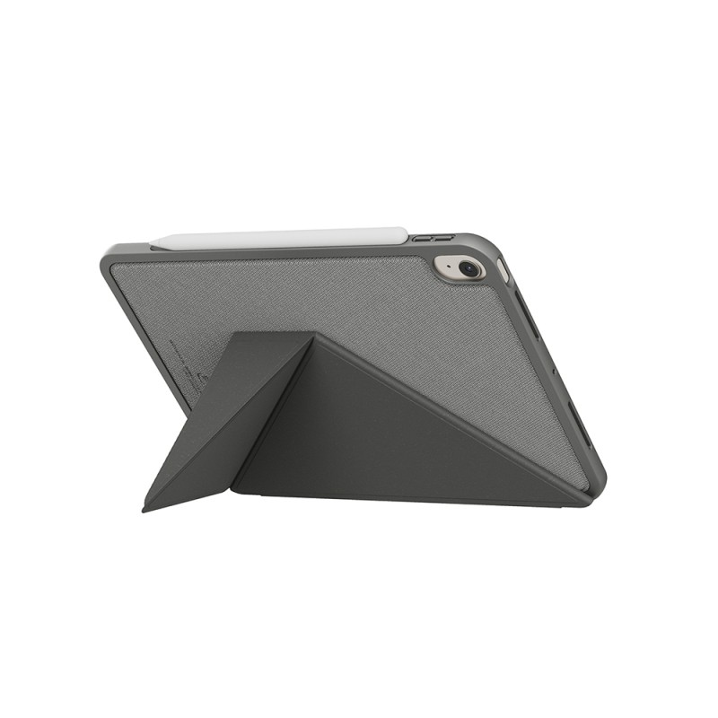 Apple iPad Air 11 2024 Kılıf Skinarma Kalemlikli Dokulu Tasarım Standlı Magnetik Trilon Kılıf - 7