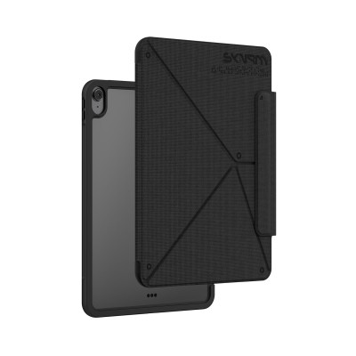 Apple iPad Air 11 2024 Kılıf Skinarma Kalemlikli Dokulu Tasarım Standlı Magnetik Trilon Kılıf - 9
