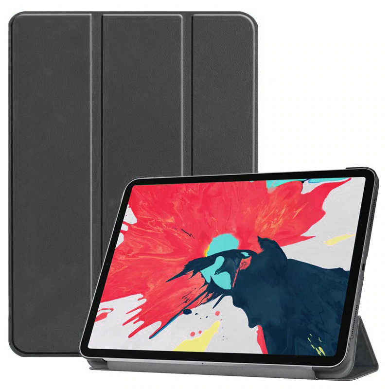 Apple iPad Air 11 2024 Zore Smart Cover Standlı 1-1 Kılıf - Siyah