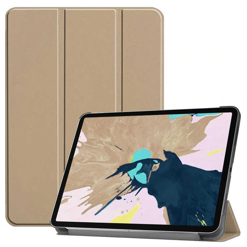 Apple iPad Air 11 2024 Zore Smart Cover Standlı 1-1 Kılıf - Gold