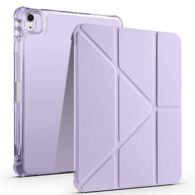 Apple iPad Air 11 2025 M3 Case Zore Tri Folding Stand Case with Pencil Compartment - 5