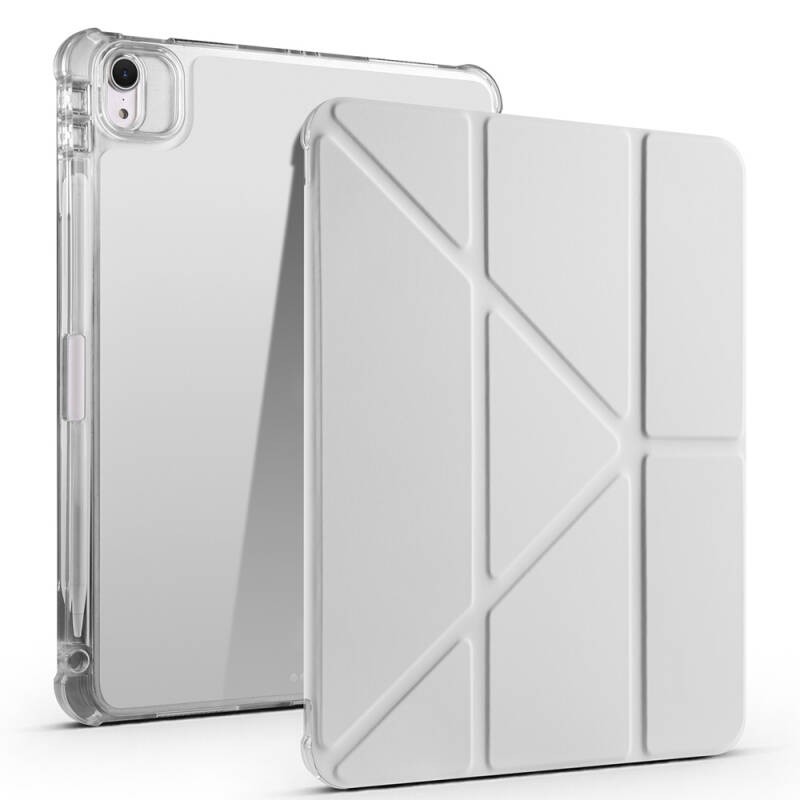 Apple iPad Air 11 2025 M3 Case Zore Tri Folding Stand Case with Pencil Compartment - 12