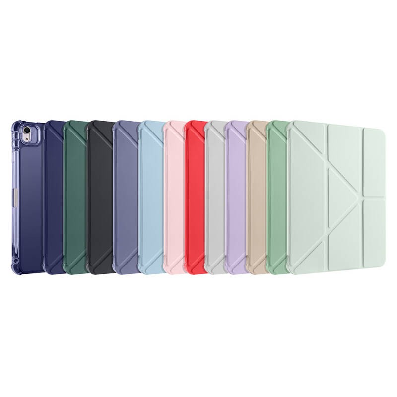 Apple iPad Air 11 2025 M3 Case Zore Tri Folding Stand Case with Pencil Compartment - 44