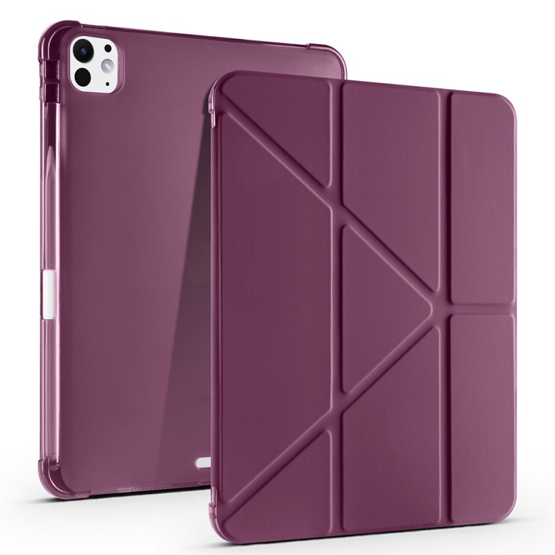Apple iPad Air 11 2025 M3 Case Zore Tri Folding Stand Case with Pencil Compartment - 3