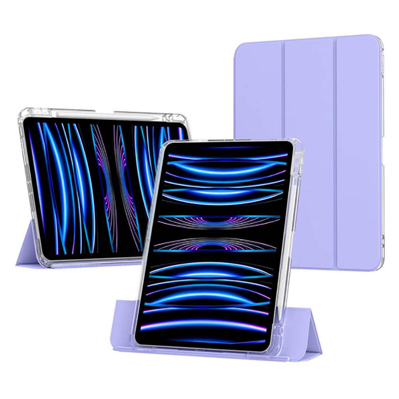 Apple iPad Air 11 2025 M3 Kılıf Magnetik Ayrılabilen Airbagli Zore Sliding Tablet Kılıfı - 15